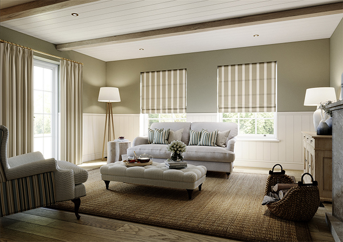 The British Stripe Co. Henry, Chilterns No.1 - Roman Blind - Image 6